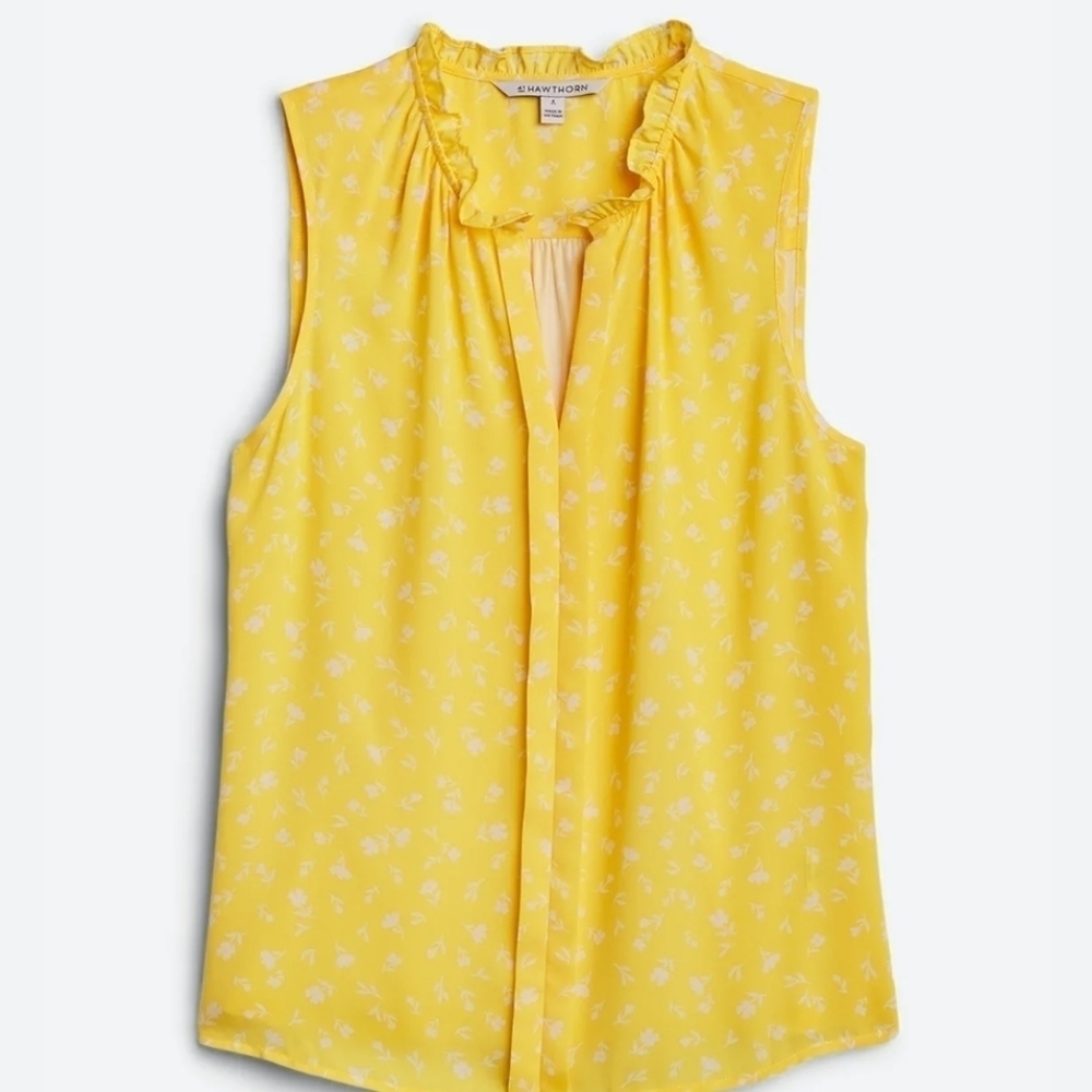 41 HAWTHORN Orlee Mixed Material Sleeveless Top